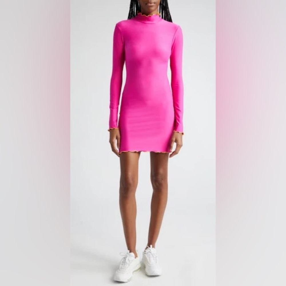 NWOT Sammy B Pink Long Sleeves Mini Dress